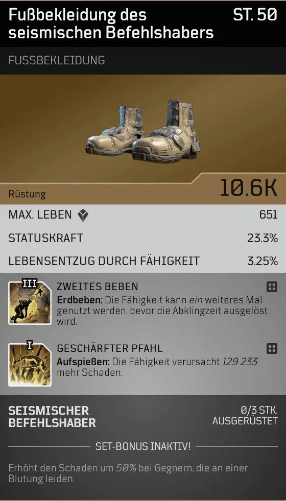fußbekleidung des seismischen befehlshabers 02