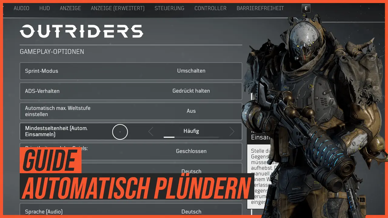 guide automatisch plündern