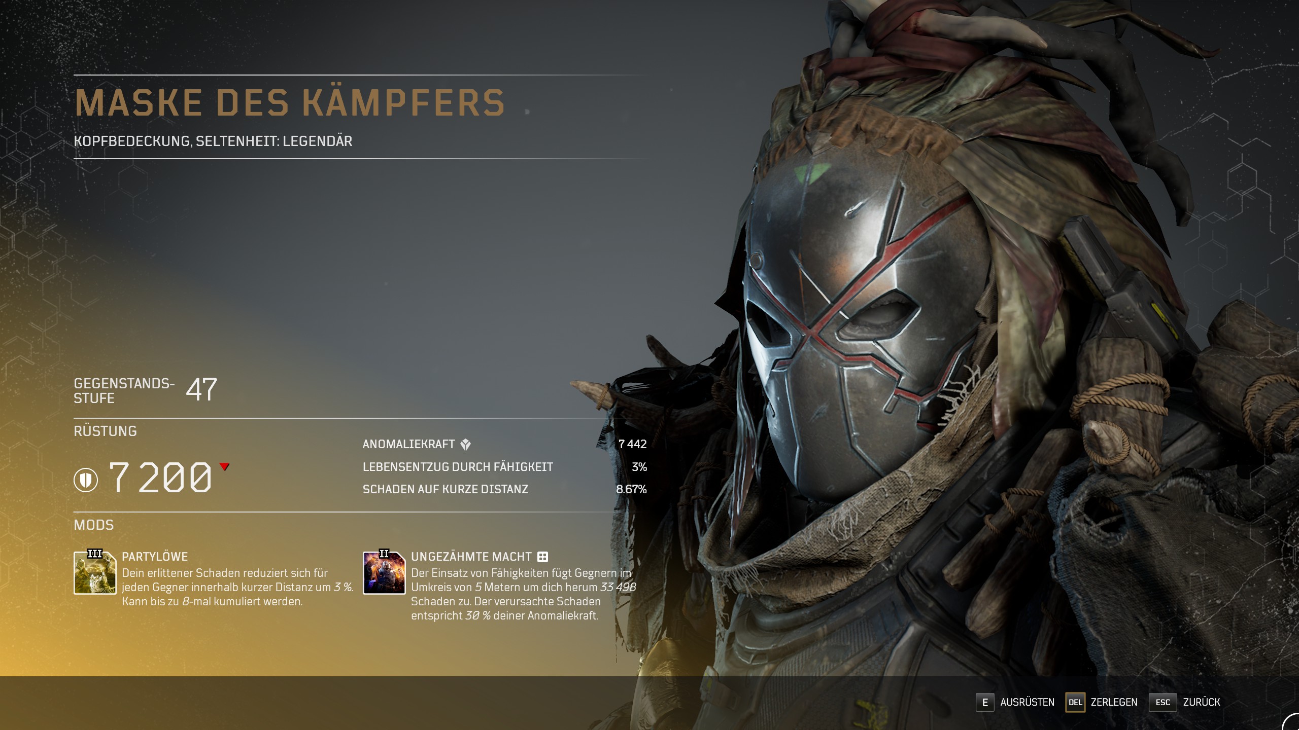 Maske des Kämpfers 03
