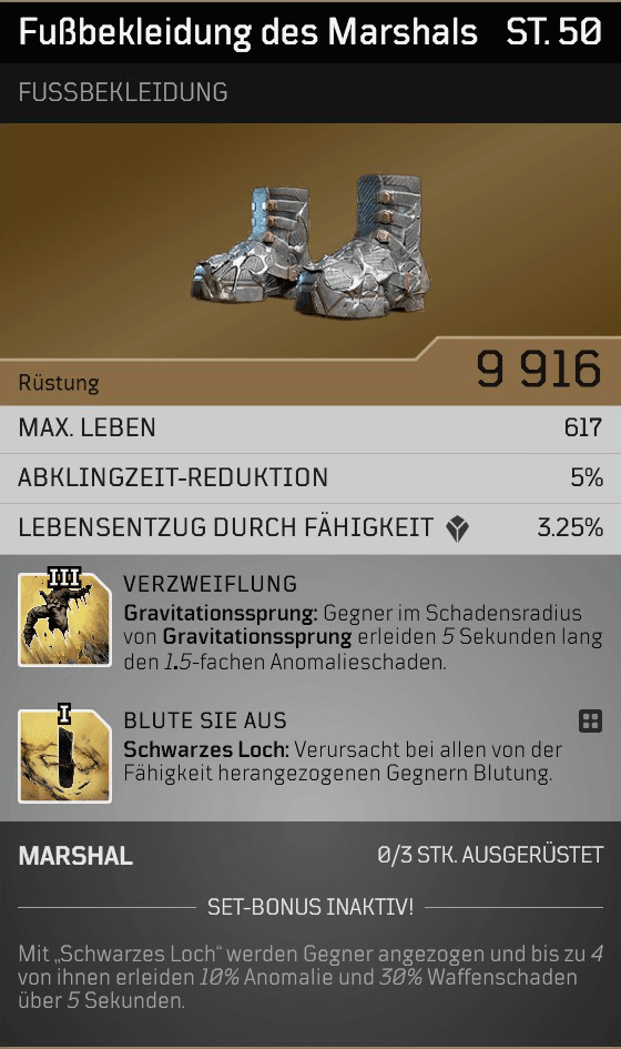 Fußbekleidung des marshals 02