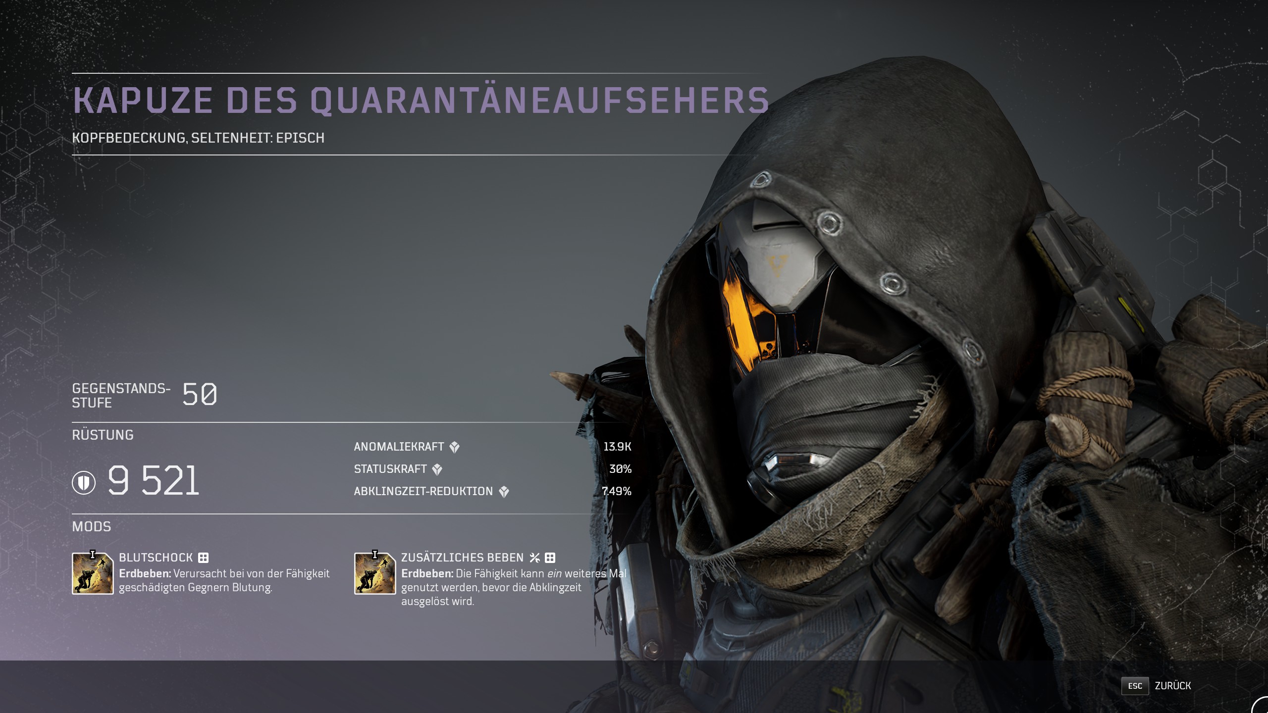 Kapuze des Quarantäneaufsehers 03