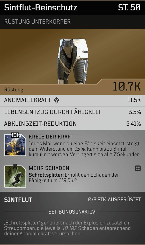 Sintflut beinschutz 02